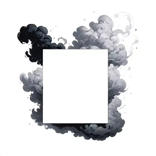 Filler Clouds and Smoke tattoo design idea