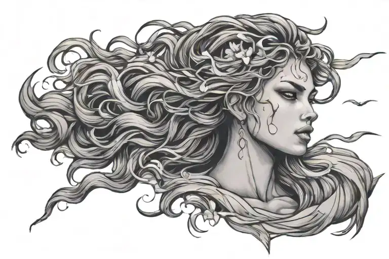 stronger than the storm tattoo design idea