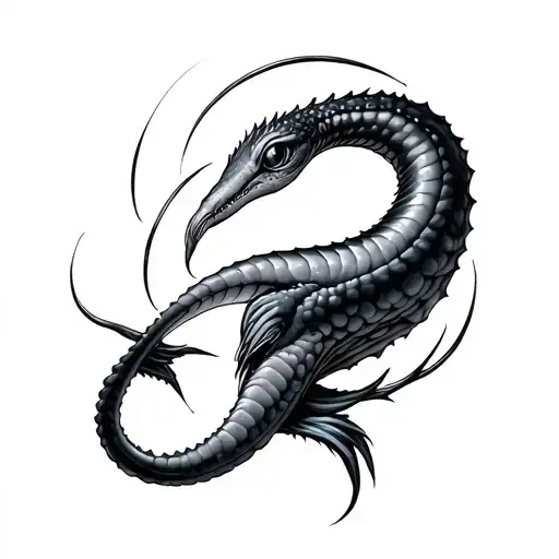 Eel tattoo design idea