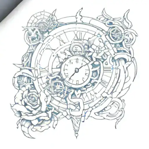 no rush me my time tattoo design idea