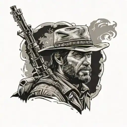 Red Dead Redemption tattoo design idea
