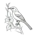 nightingale  tattoo design idea