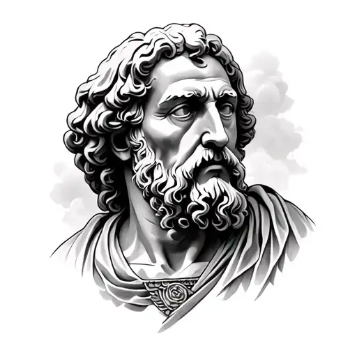 philosophy seneca stoic tattoo design idea