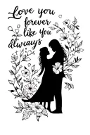 love you forever like you for always  tattoo design idea