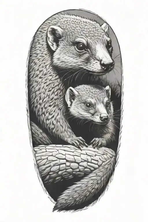 mongoose tattoo design idea