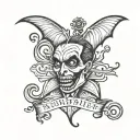 vampire Mississippi River tattoo design idea