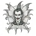 vampire Mississippi River tattoo design idea