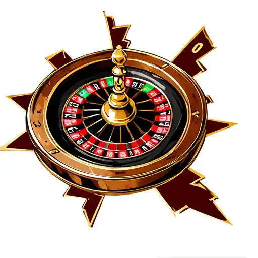 A roulette wheel morphing into a wedding ring, with:* Numbers replaced by dates (8/11/2007)* The 0 pocket as a broken  tattoo design idea