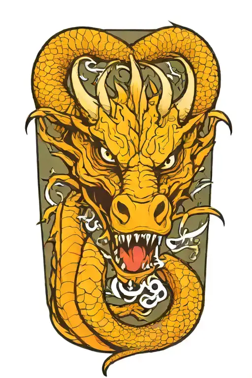 dragon tattoo design idea