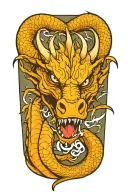 dragon tattoo design idea