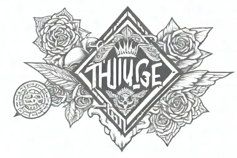 thug life tattoo design inspired tattoo design idea