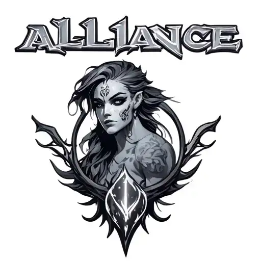 Wow Alliance tattoo design idea
