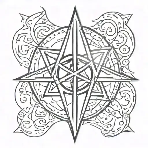 witchcraft inspired tattoo tattoo design idea