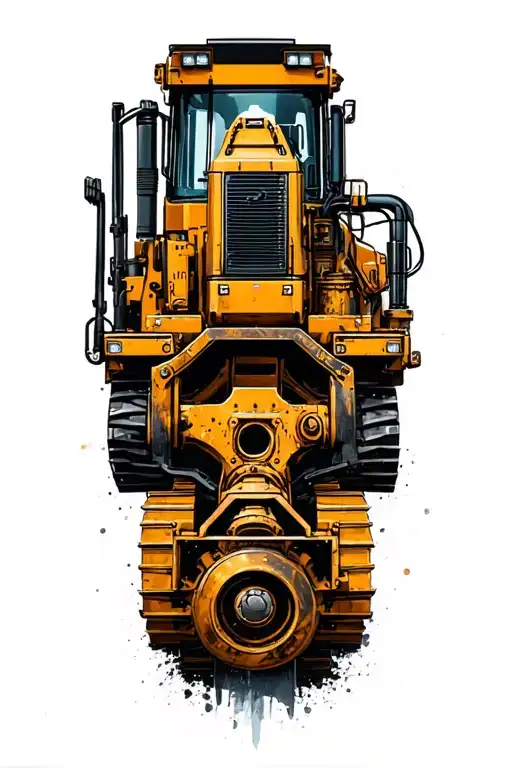 mining machines inspierd tatto design tattoo design idea