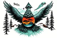 twin peaks tattoo design idea