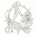 hyper sygilism tattoo design idea