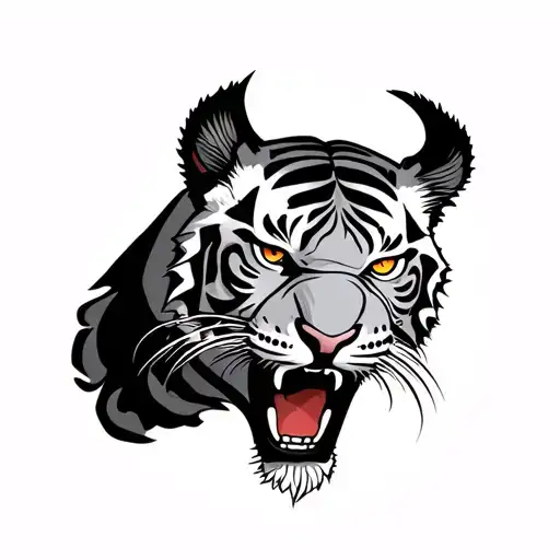 Muay Thai tiger tattoo design idea