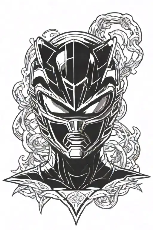 power ranger tattoo design idea
