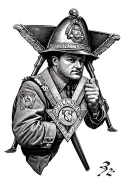 32° freemason, firefighter, scout  tattoo design idea