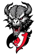 New Jersey devils tattoo design idea