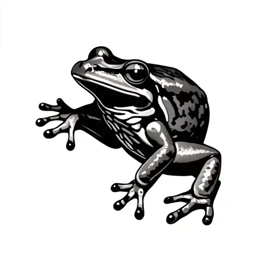frog cajun tattoo design idea