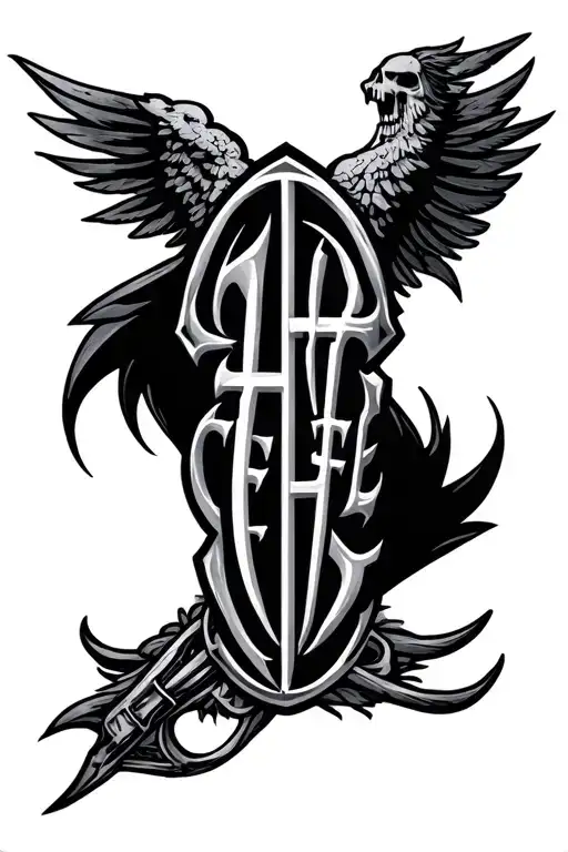 avenged sevenfold logo tattoo design idea