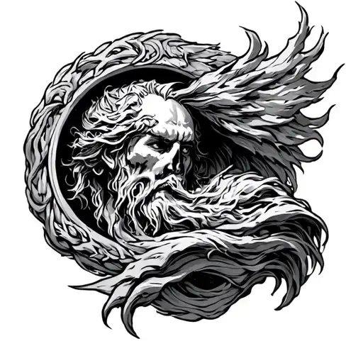 odysseus trials including the cyclops scylla charybdis  tattoo design idea