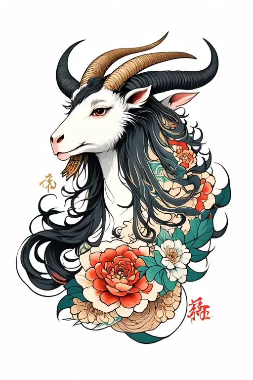 capricorn tattoo design idea