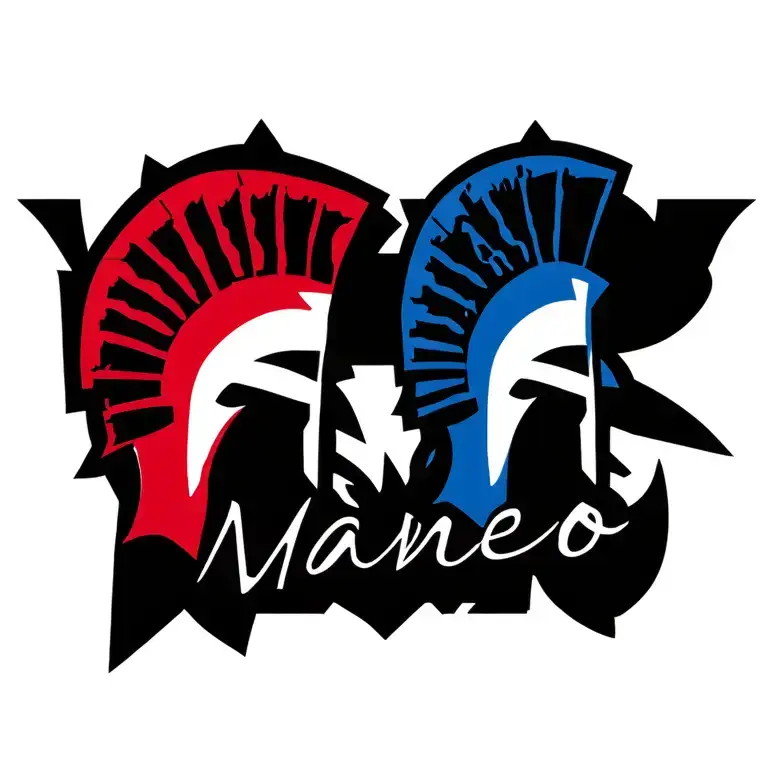 "Invictus Maneo" "Invictus Maneo" spartan helmet red white blue tattoo design idea
