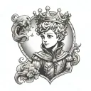 little prince character tattoo design idea