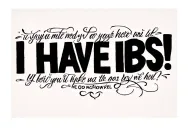 "I HAVE IBS!" Bible verse tattoo design idea