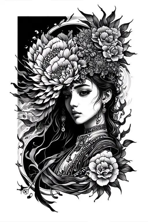 Alchemist, adaptability, certainty, symbolism, japanese, semi-realism tattoo design idea