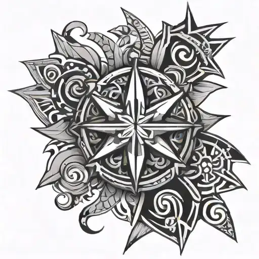 Philippine star tribal tattoo tattoo design idea