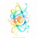 intertwine Aquarius Leo Gemini symbol tattoo design idea