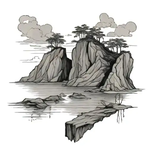 cliffs, nature, ben howard, sea tattoo design idea