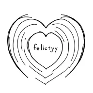 "felicity" heart shaped vinyl record tattoo design idea