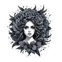 Lonely but surrounded tattoo design idea