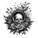 Lonely but surrounded tattoo design idea