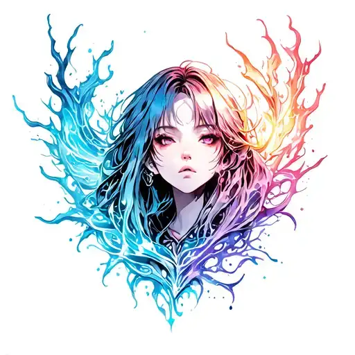 freeze manga dark inspiration tattoo design idea