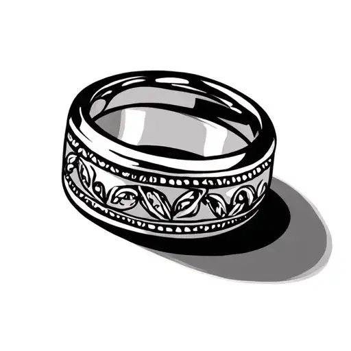 Christian unisex wedding ring tattoo on finger tattoo tattoo design idea