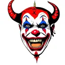 devil cholo clown tattoo design idea
