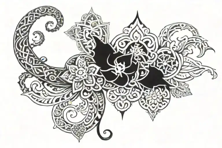 blankets tattoo design idea