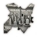 nyc skyline puzzle piece intertwined tattoo design idea