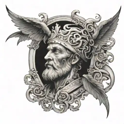 book of job paying tribute tattoo design idea
