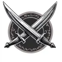 Crossed Swords tattoo design idea