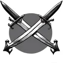 Crossed Swords tattoo design idea