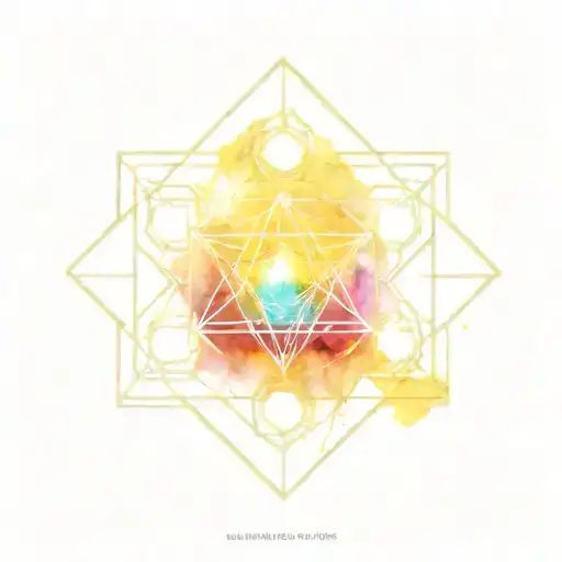 metatrons cube tattoo design idea