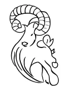 Japanese ram tattoo design idea