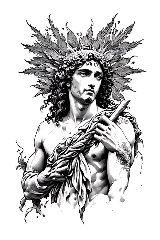St Sebastian tattoo design idea
