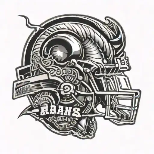 cologe of la rams logos past to present tattoo design idea